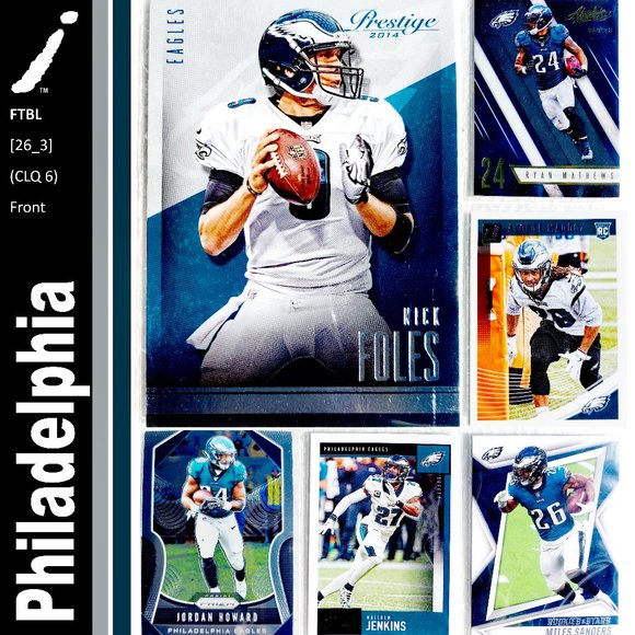 Panini Other - Philadelphia Eagles 6 Card Lot - FTBL [26_3]